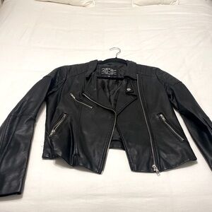 Junior Girls Faux Leather Jacket